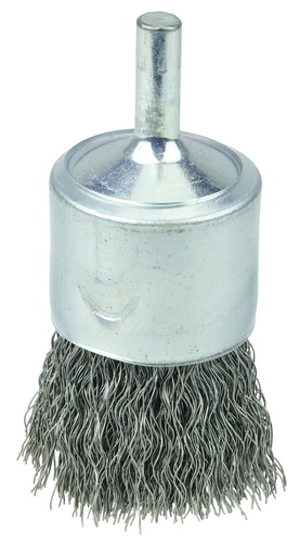 Picture of Weiler Abrasive 1" Steel Crimped Wire Brush Wire Wheel Brush